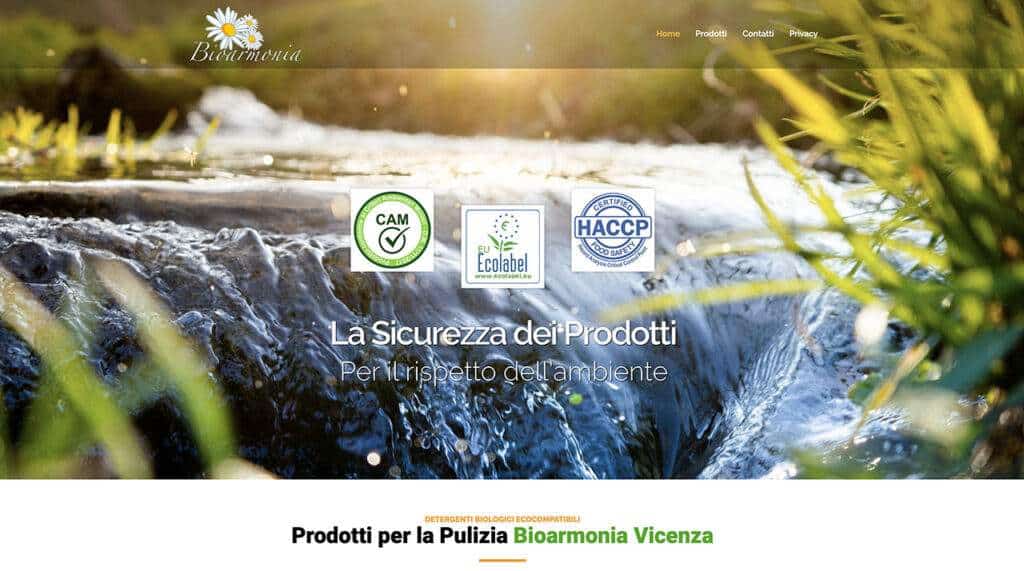 Nuovo sito internet Bioarmonia Vicenza
